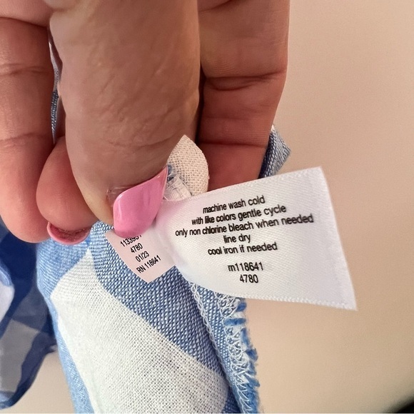 LANE BRYANT Crop Balloon-Sleeve Top & midi skirt set LINEN Lattice Check SIZE 22 - Picture 10 of 15